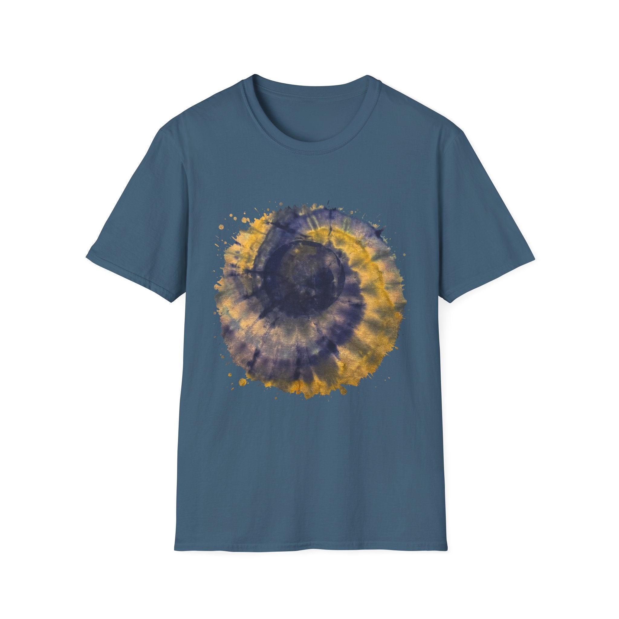 ECLIPSE: Blindside eclipse inspired, Tie-Dye Unisex Softstyle T-Shirt | Comfortable Casual Tee, Unique Graphic Shirt, Trendy Summer Wear, Gift for Her and Him