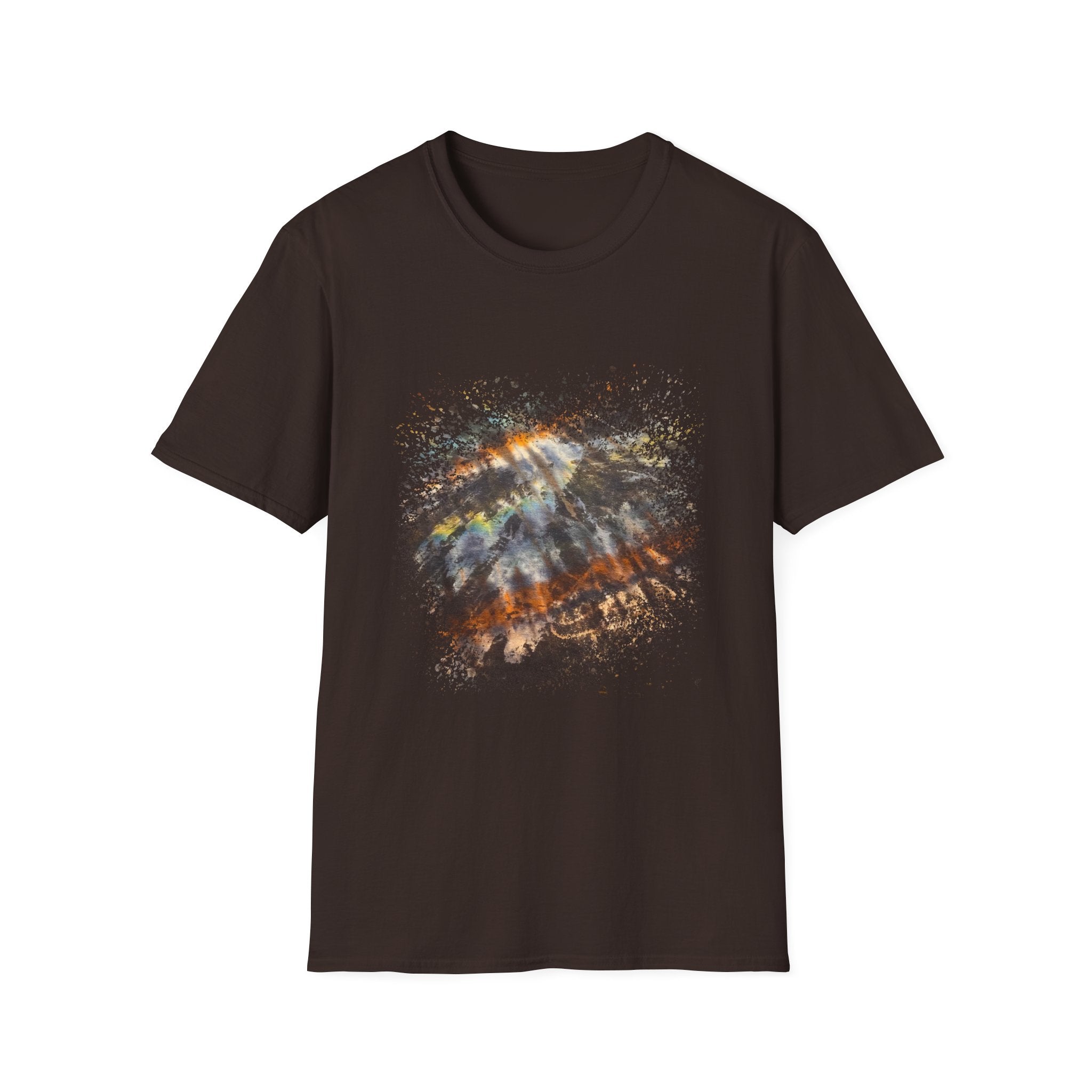 Asteroid Menace 2:  Artistic Abstract Unisex Softstyle T-Shirt | Trendy Graphic Tee, Casual Wear, Unique Fashion Gift, Art Lover Apparel, Everyday Comfort