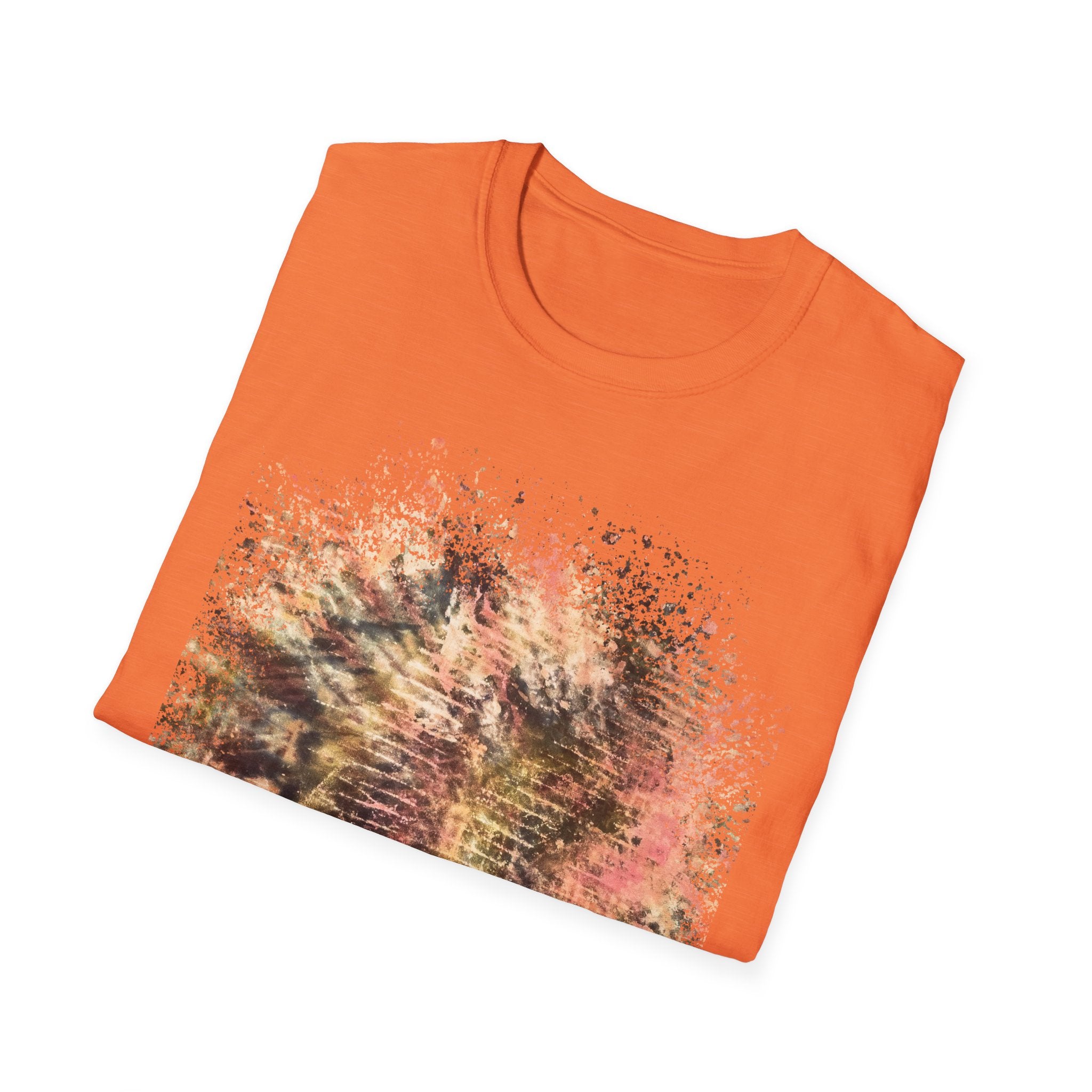 CAT SCRATCH FEVER:  Scratchy fun  vibe, Abstract Tie-Dye Unisex Softstyle T-Shirt | Bohemian Vibe, Casual Wear, Gift for Friends, Summer Fashion, Nature Lover Tee