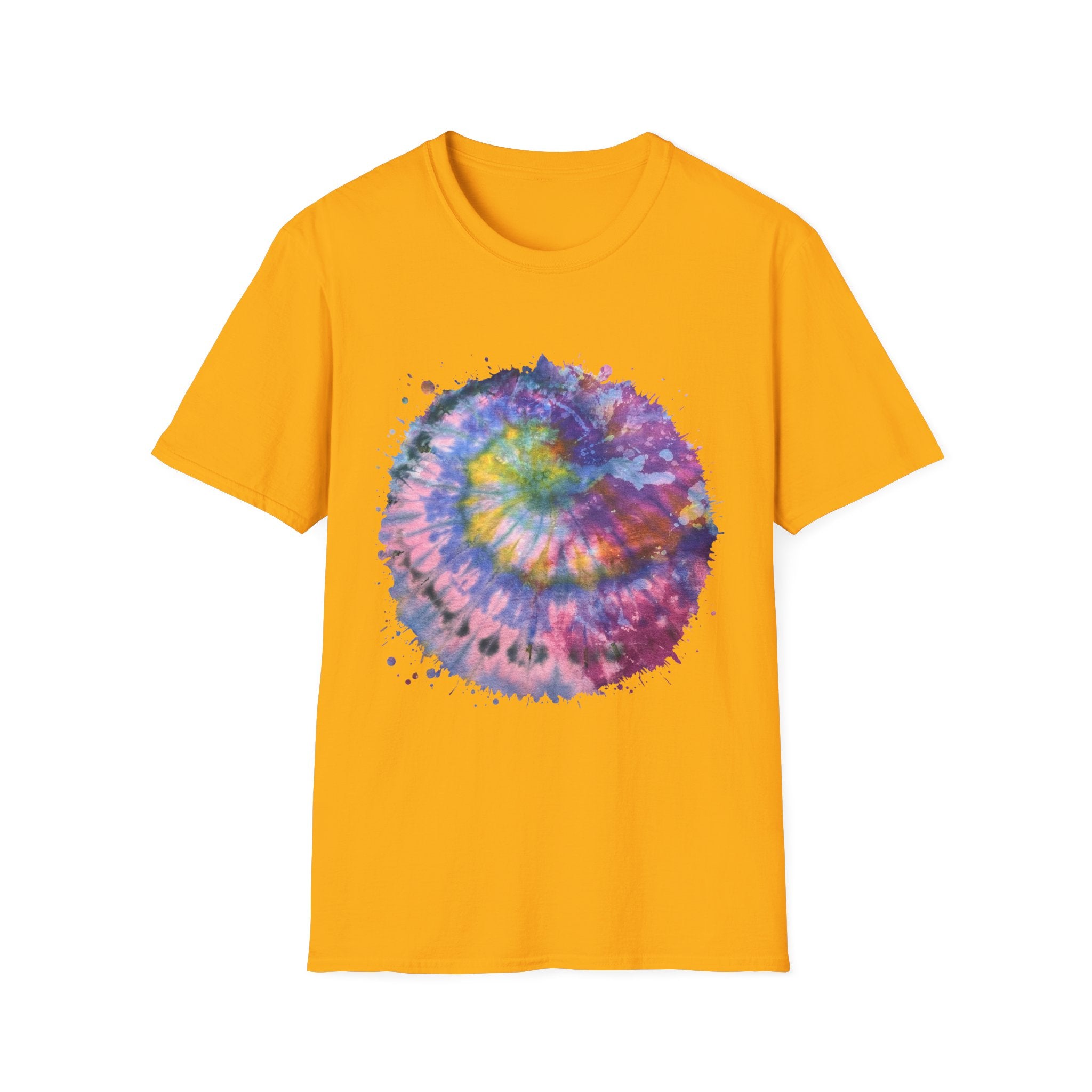 Dragonfly Destiny 2:  Colorful Tie-Dye Unisex T-Shirt, Boho Shirt, Casual Wear, Summer Style, Gift for Her, Festival Fashion, Spiritual Outfit
