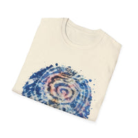 KINETIX:  Dream inspired, Spiritual Tie-Dye T-Shirt, Relaxed Vibes, Unisex Tee, Gift for Yoga Lovers, Bohemian Style, Festival Apparel
