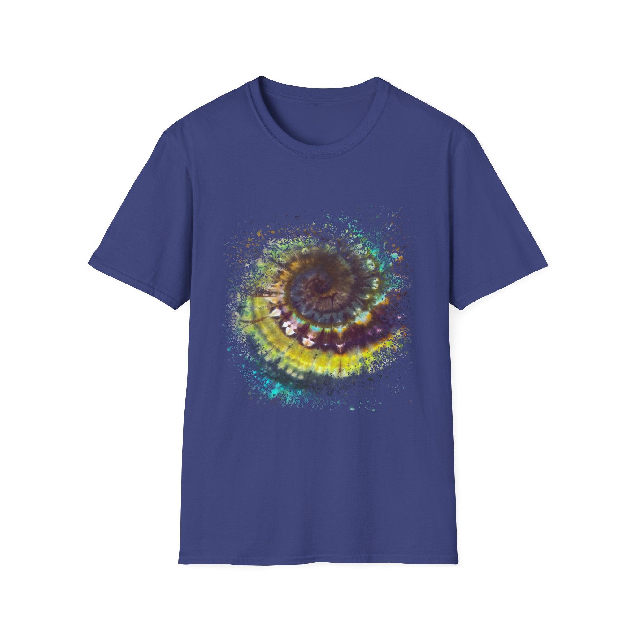 Temptation 2:  Colorful Spiral Art Unisex Softstyle T-Shirt, Casual Wear, Gift for Art Lovers, Eco-Friendly Tee, Summer Fashion