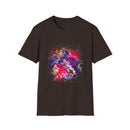 Fifth Dimension 2:  Cool Splash Art Unisex Softstyle T-Shirt, Colorful Tee, Casual Wear, Birthday Gift, Art Lover Shirt, Graphic Tee