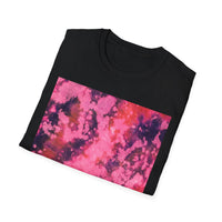 MAGENTA MADNESS;  Smash style, Vibrant Tie-Dye T-Shirt, Unisex Softstyle Tee for Festivals, Summer Vibes, Gifts for Friends, Casual Wear, Easy Fashion