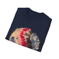 Boomerang Blaze 2:  Tie Dye Unisex Softstyle T-Shirt - Bohemian Vibes for Casual Wear, Summer Festivals, Gift Ideas, Eco-Friendly Fashion, Everyday Comfort
