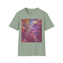 RASPBERRY SORBET:  Splat style, Galactic Vibe Unisex Softstyle T-Shirt | Space Art Tee, Cosmic Shirt, Gift for Astronomers, Unique Spacewear, Casual Wear