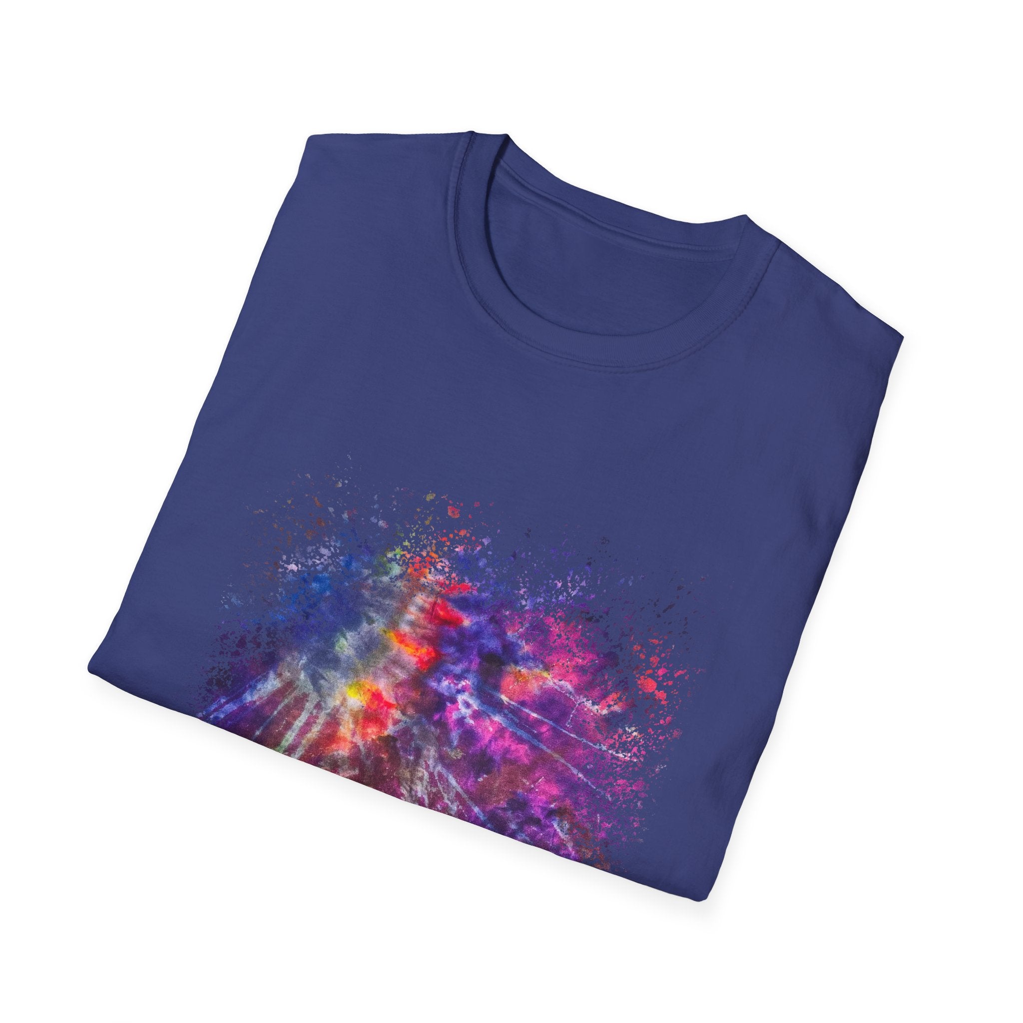 Bombay Blitz 2:  Vibrant Abstract Art T-Shirt | Unisex Softstyle Tee, Colorful Graphic Shirt, Trendy Casual Wear, Unique Gift for Art Lovers