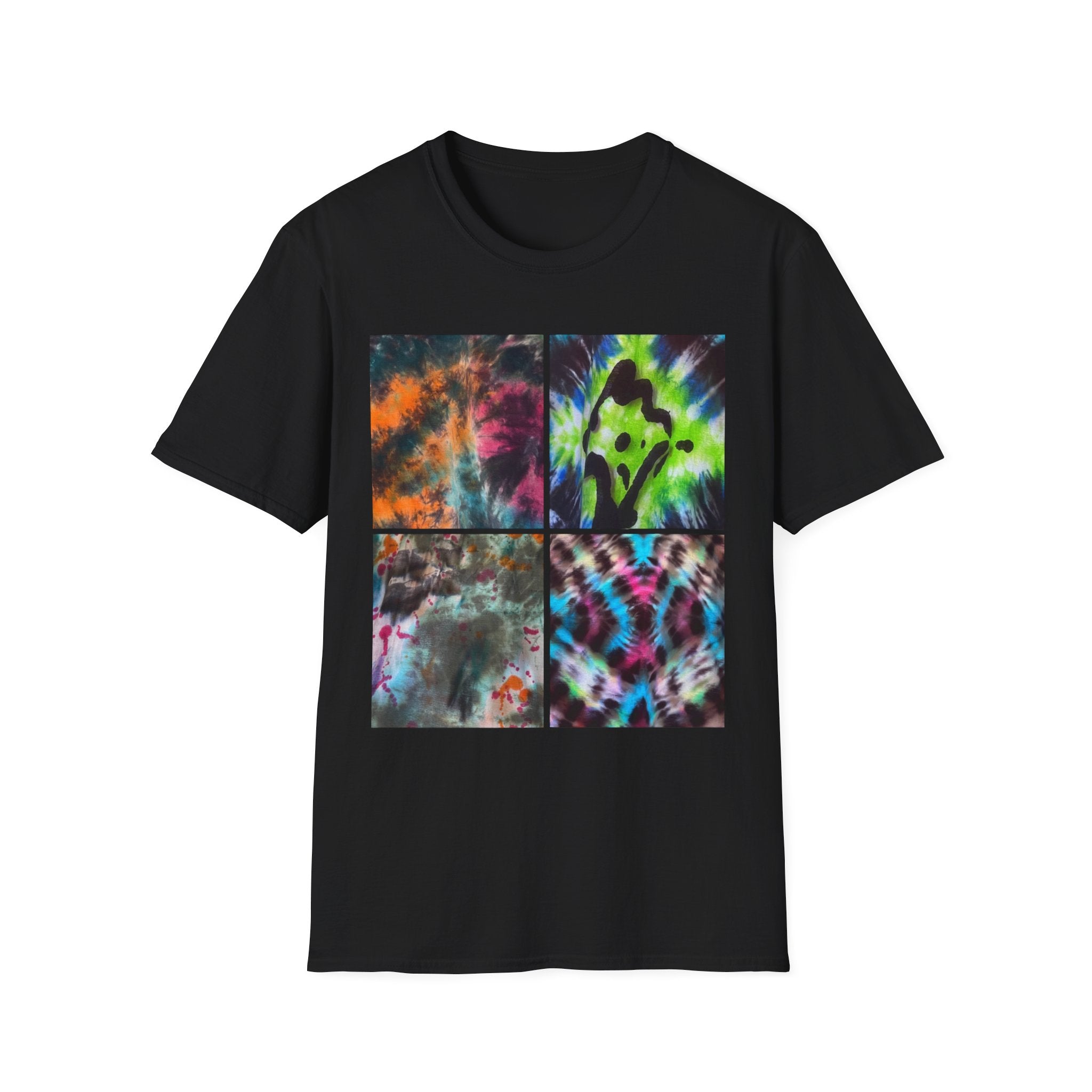THE VICEROY: Unisex Tie-Dye collage T-Shirt, Vibrant Fashion Tee, Summer Wardrobe Essential, Festival Wear, Gift for Creative Souls, Casual Everyday Tee