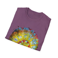 Habanero Helix 2:  Vibrant Tie-Dye Unisex T-Shirt, Retro Graphic Tee, Casual Wear, Unique Gift, Festival Fashion, Summer Apparel