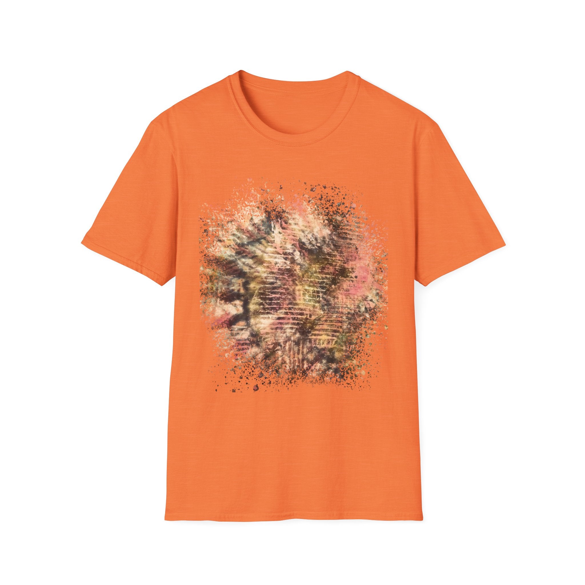 CAT SCRATCH FEVER:  Scratchy fun  vibe, Abstract Tie-Dye Unisex Softstyle T-Shirt | Bohemian Vibe, Casual Wear, Gift for Friends, Summer Fashion, Nature Lover Tee