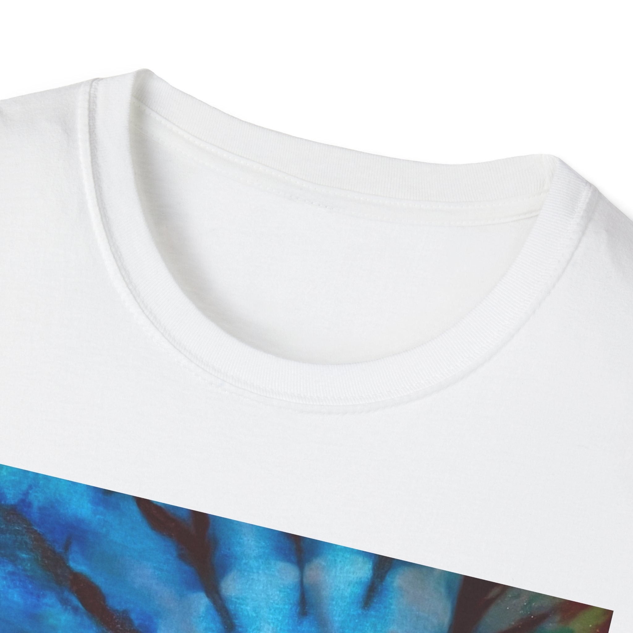 BLUE TIDE: Ocean inspired, Colorful swirl Tie-Dye Unisex T-Shirt - Boho-Chic Fashion, Summer Vibes, Gift for Him/Her, Festival Wear, Cozy Everyday Top