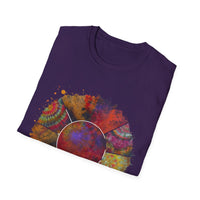 FORTUNE: Colorful, splat style, Bohemian tie dye collage, Unisex T-Shirt, Tie-Dye Vibe Shirt, Festival Wear, Summer Style, Gift for Her/Him