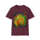 HABANERO HELIX: Rich, bright and Colorful Tie-Dye Unisex Softstyle T-Shirt, Retro Vibe Tee, Festival Outfits, Gift for Teens, Summer Essentials, Casual Wear