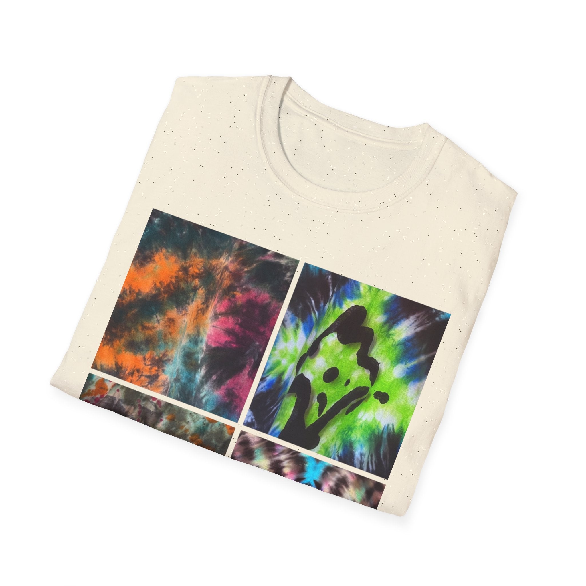 THE VICEROY: Unisex Tie-Dye collage T-Shirt, Vibrant Fashion Tee, Summer Wardrobe Essential, Festival Wear, Gift for Creative Souls, Casual Everyday Tee