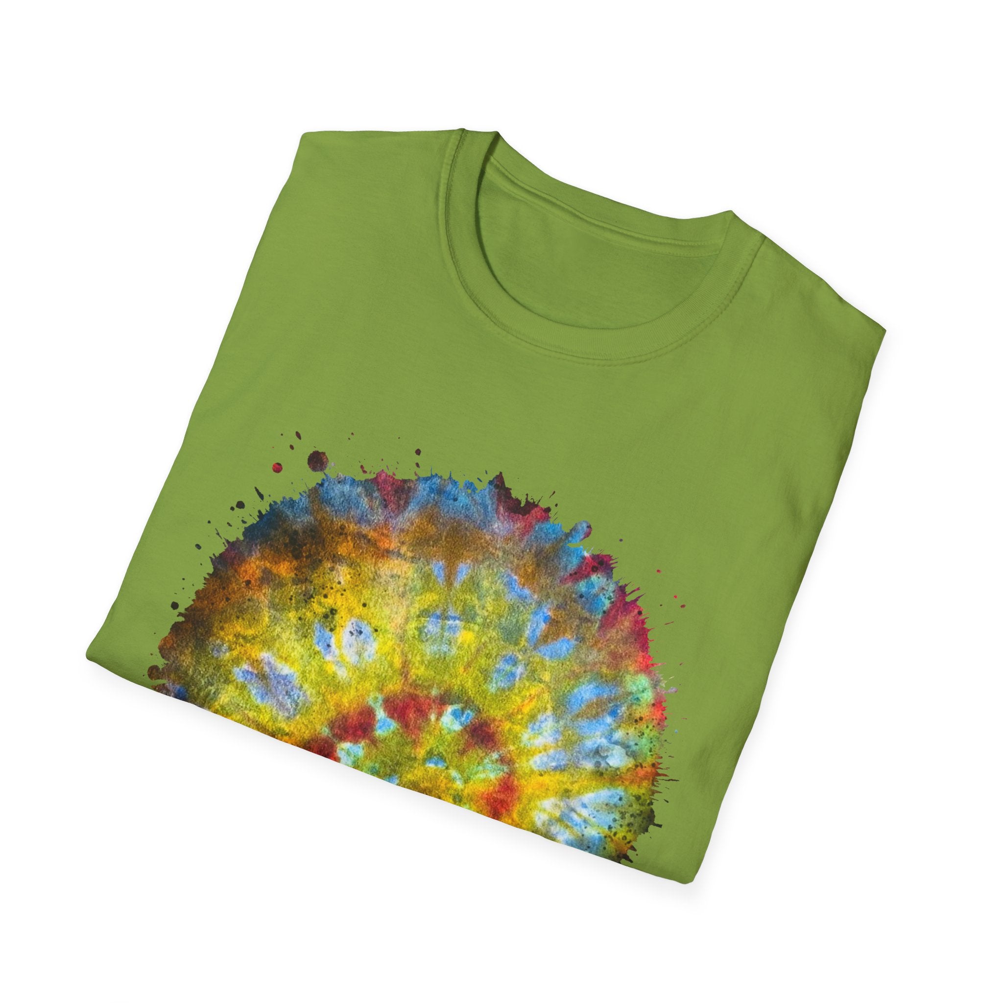 Habanero Helix 2:  Vibrant Tie-Dye Unisex T-Shirt, Retro Graphic Tee, Casual Wear, Unique Gift, Festival Fashion, Summer Apparel