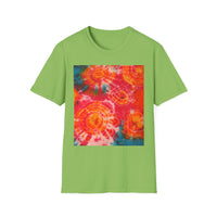 RIPPLE: Koi pond inspired ripple swirl style, Tie-Dye Unisex Softstyle T-Shirt, Bohemian Tee, Summer Vibes Shirt, Festival Wear, Gift for Her, Unique Tie Dye Fashion