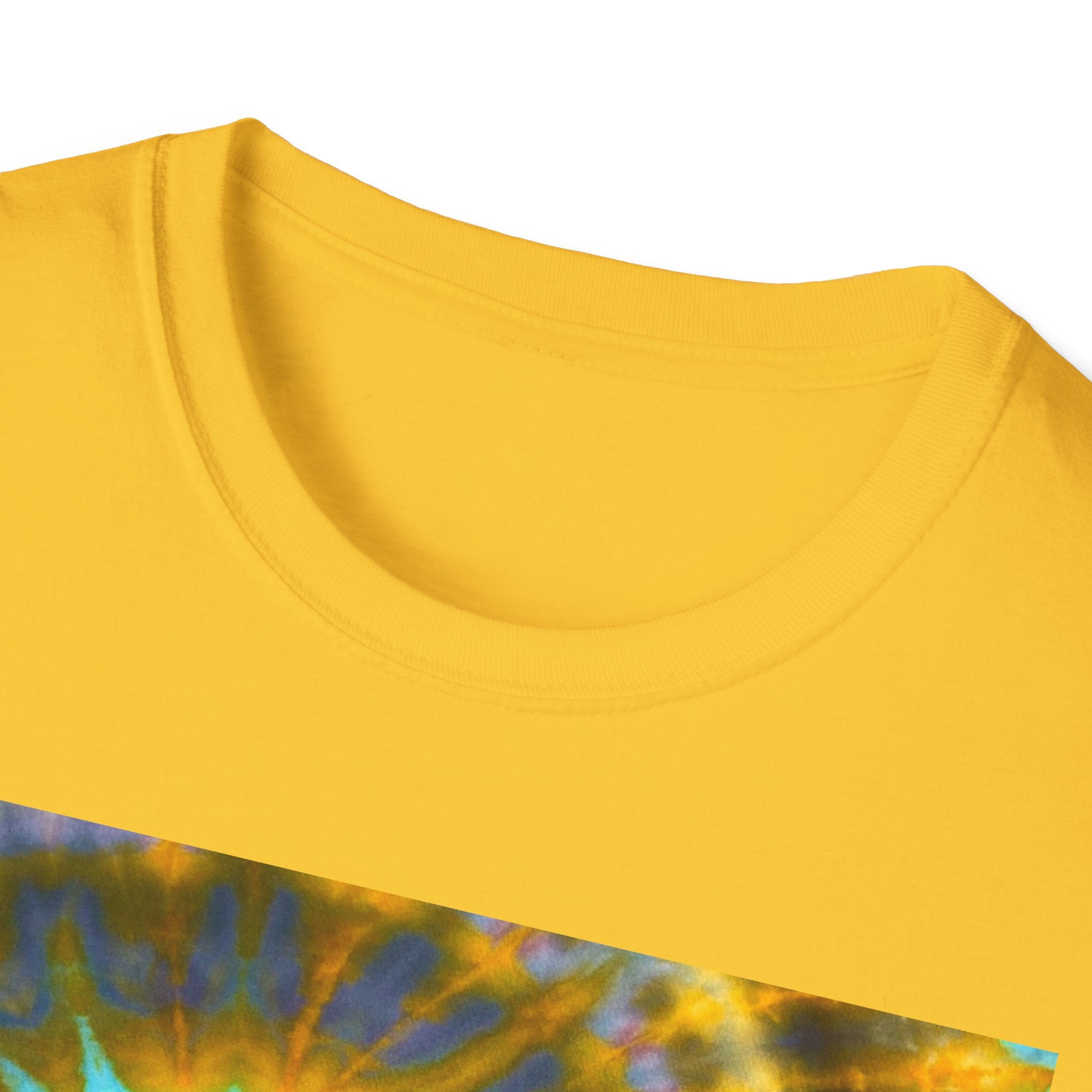 SOLAR PASSION:  Sun inspired tie dye, Boho Spiral Sun T-Shirt - Artistic Graphic Tee for Relaxed Vibes, Festival Wear, Gifts for Creatives, Unisex Tees, Everyday Comfort
