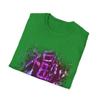 Dynasty 2: Colorful, splat style, tie dye Abstract Graphic Unisex Softstyle T-Shirt, Casual Wear, Unique Art Tee, Gift for Art Lovers, Trendy Everyday Top