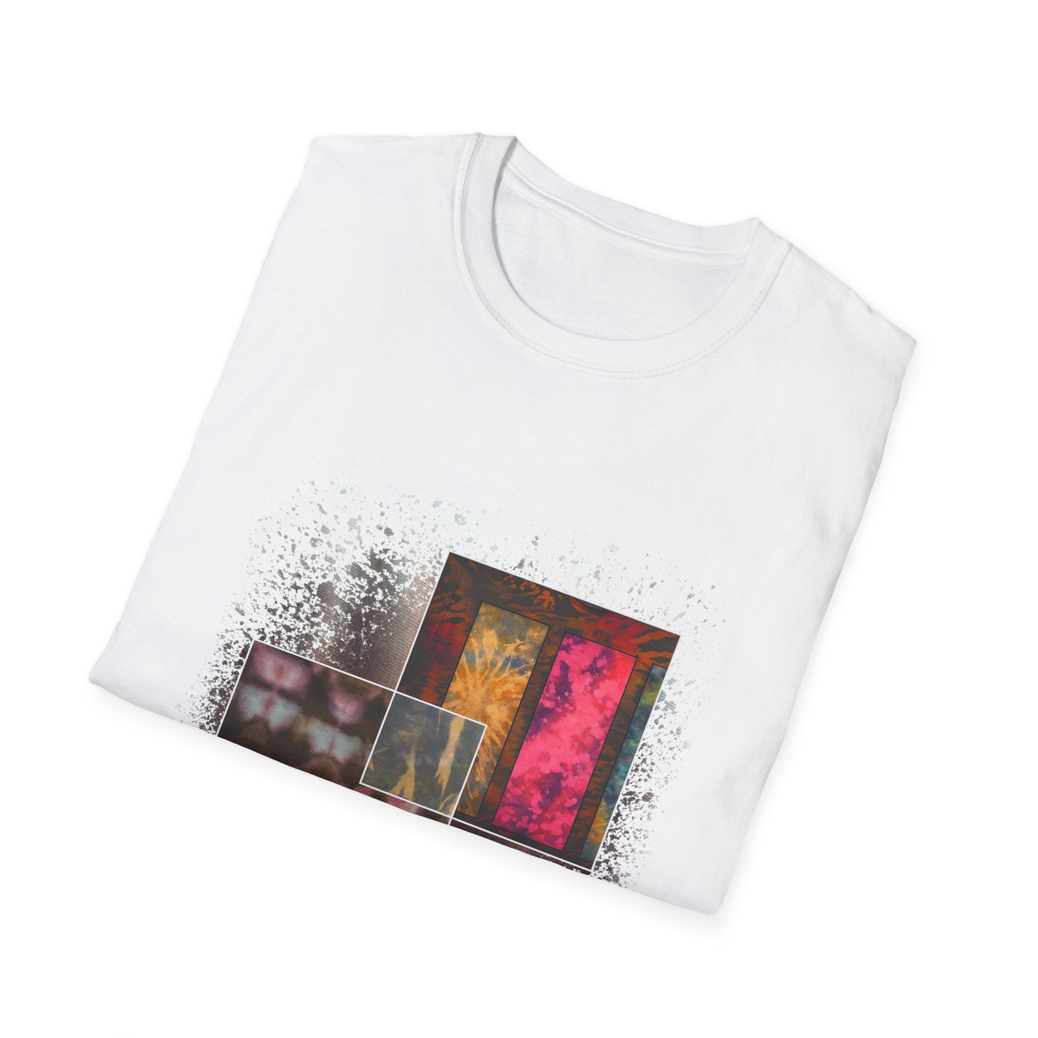 Smoke and Mirrors 2:  Vibrant Art Graphic Tee, Unisex Softstyle T-Shirt, Casual Wear, Stylish Gift, Artistic Fashion, Everyday Comfort, Unique Design