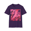 MAGENTA MADNESS;  Smash style, Vibrant Tie-Dye T-Shirt, Unisex Softstyle Tee for Festivals, Summer Vibes, Gifts for Friends, Casual Wear, Easy Fashion