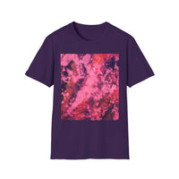 MAGENTA MADNESS;  Smash style, Vibrant Tie-Dye T-Shirt, Unisex Softstyle Tee for Festivals, Summer Vibes, Gifts for Friends, Casual Wear, Easy Fashion