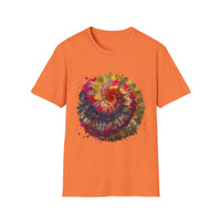 Desert Rose 2:  Vibrant Tie-Dye T-Shirt, Unisex Softstyle Tee, Boho Chic Shirt, Casual Wear, Perfect for Summer Festivals, Gift for Friends