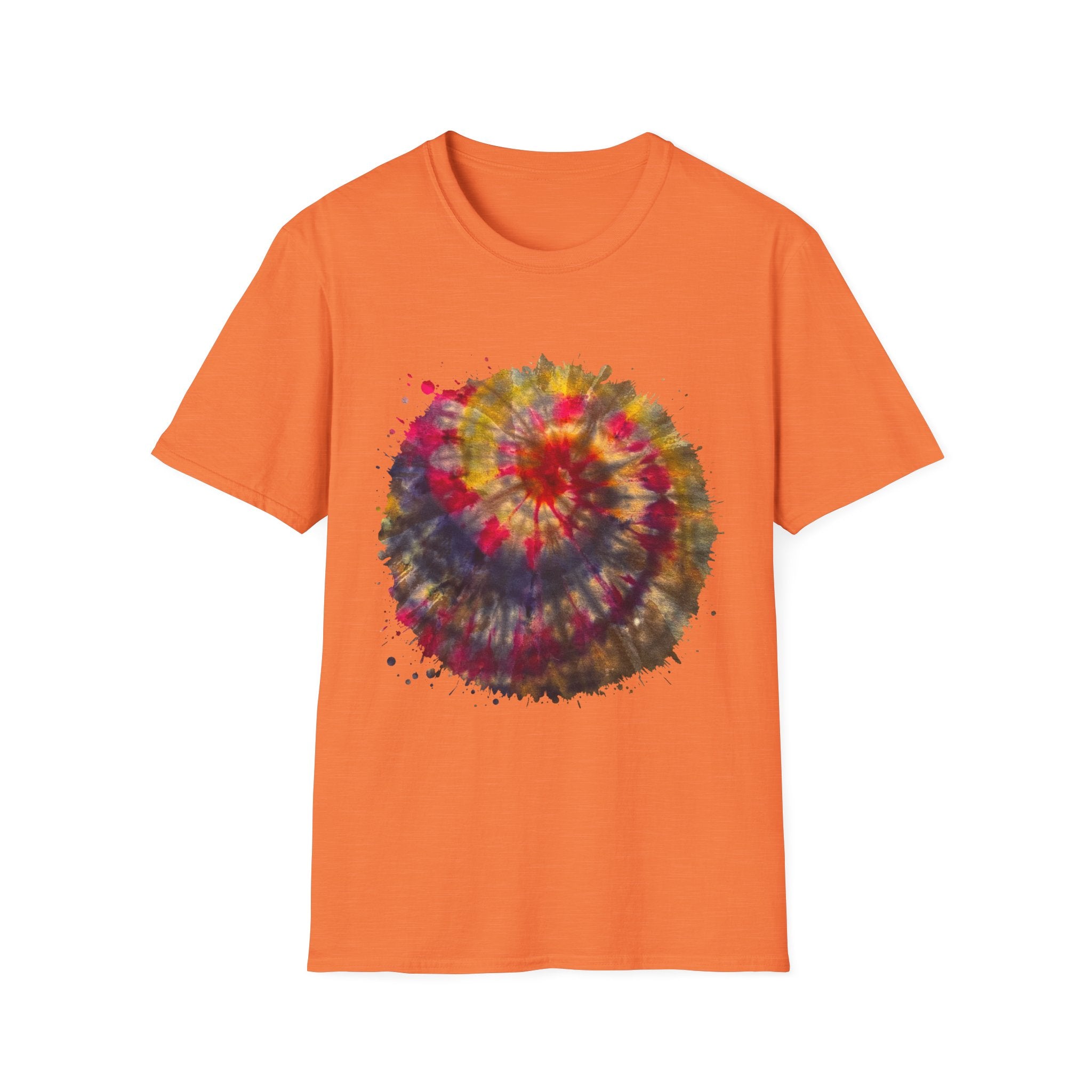 Desert Rose 2:  Vibrant Tie-Dye T-Shirt, Unisex Softstyle Tee, Boho Chic Shirt, Casual Wear, Perfect for Summer Festivals, Gift for Friends