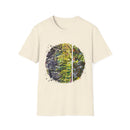 Blueberry Bliss 2:  Nature-Inspired Unisex Softstyle T-Shirt, Graphic Tee, Eco-Friendly Apparel, Earthy Vibe Shirt, Casual Wear, Nature Lover Gift