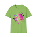 Neon Discovery 2:  Colorful Tie-Dye Splash Unisex Softstyle T-Shirt, Casual Tee, Summer Vibes, Festival Wear, Everyday Comfort, Gift Idea