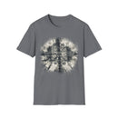 CROSS ROAD: Gritty, graphite style...  Trendy Tie-Dye Unisex Softstyle T-Shirt | Casual, Chic, Gift Idea, Festival Wear, Everyday Fashion