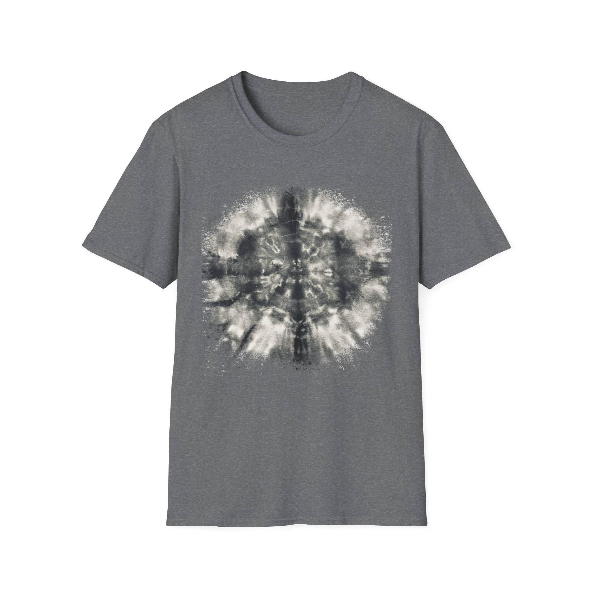 CROSS ROAD: Gritty, graphite style...  Trendy Tie-Dye Unisex Softstyle T-Shirt | Casual, Chic, Gift Idea, Festival Wear, Everyday Fashion