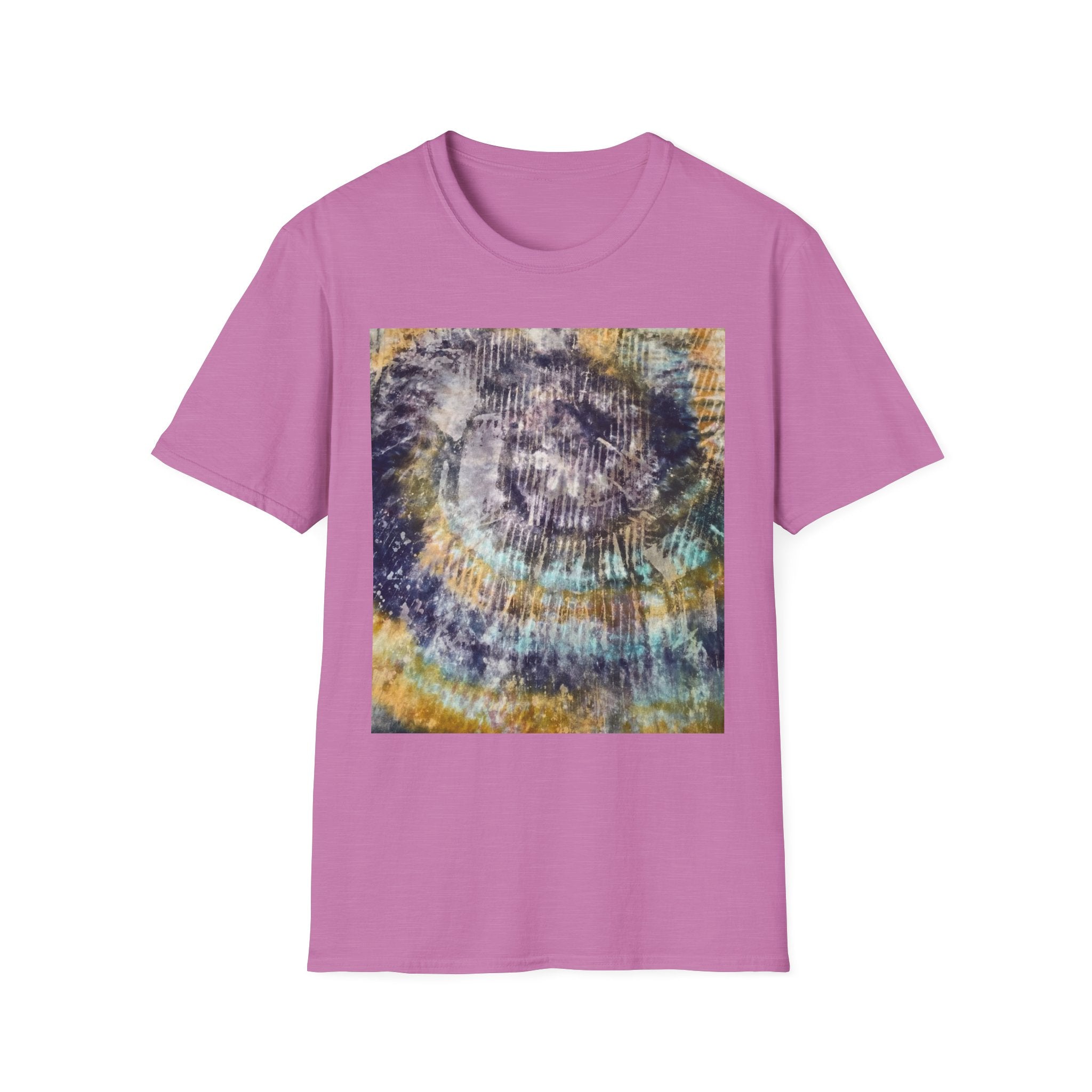 RENEGADE: Edgy, grungy, scratchy Swirl Tie-Dye T-Shirt, Unisex Casual Tee, Retro Vibe Shirt, Summer Style Top, Gift for Music Festivals, Tie-Dye Lover's Apparel