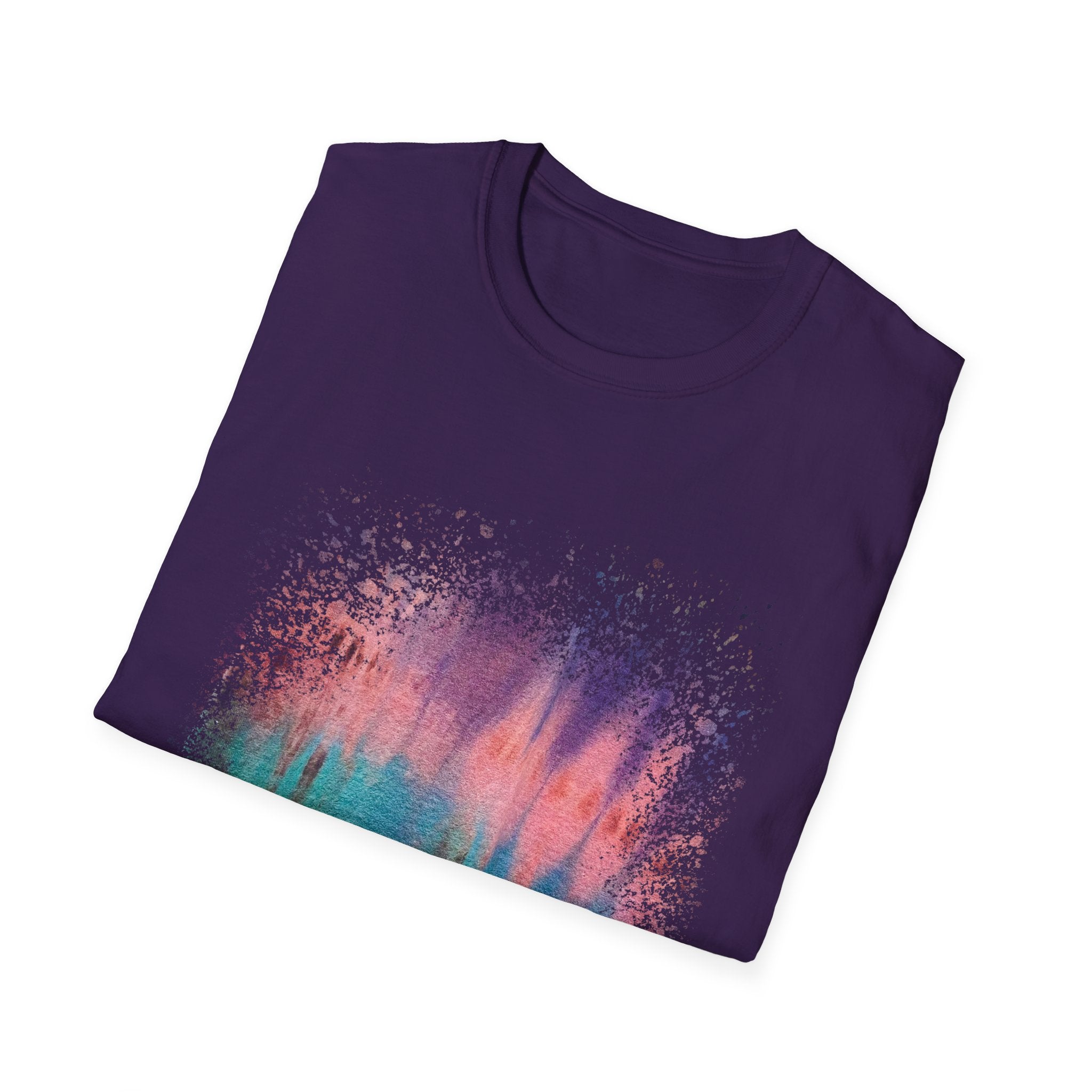 Momentum 2:  Colorful Abstract Unisex T-Shirt | Softstyle Tee for Casual Outings, Gifts, Festivals, Summer Vibes, Daily Wear