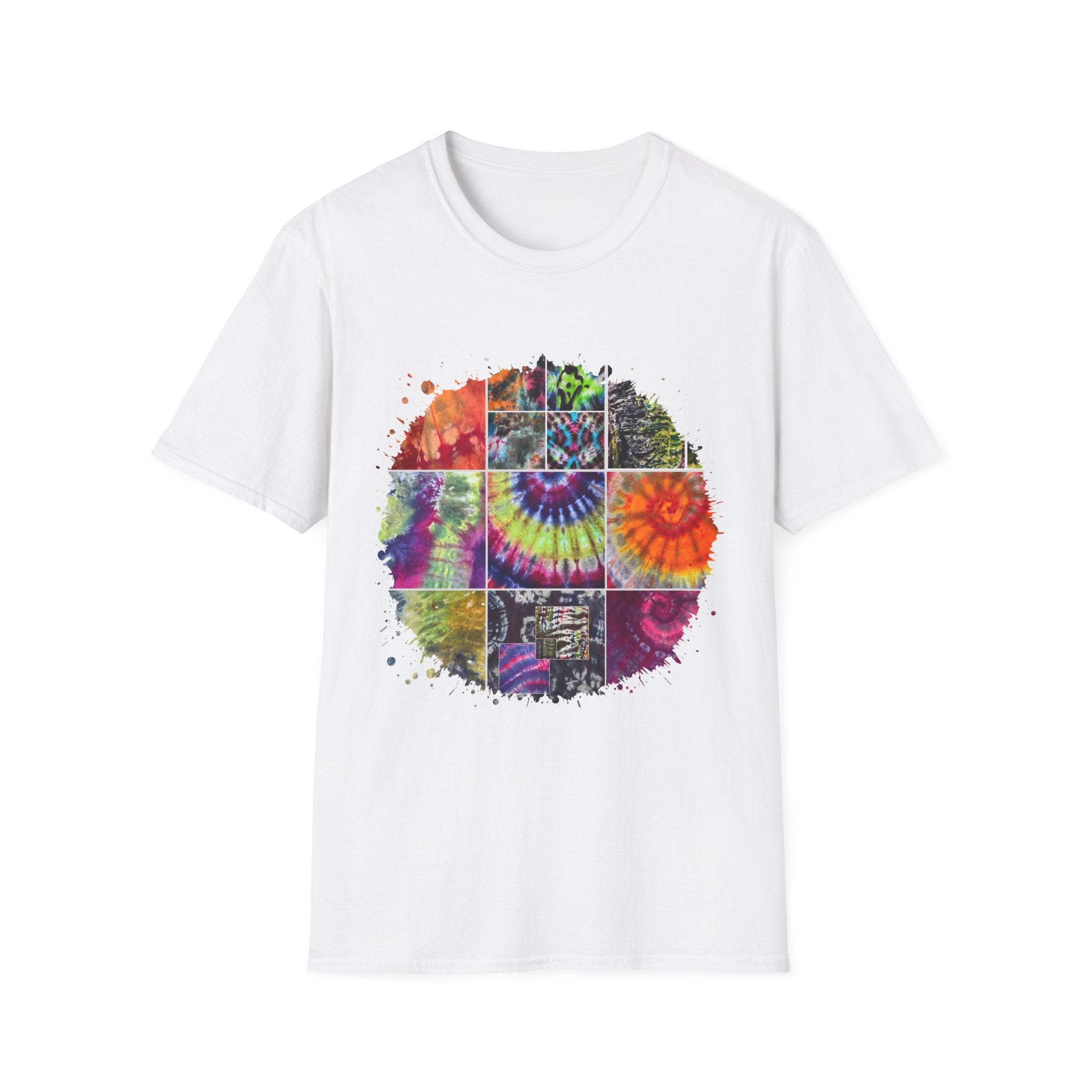 Resilience 2:  Vibrant Tie-Dye Unisex Softstyle T-Shirt, Bohemian Tee, Summer Apparel, Festival Wear, Gift for Him or Her