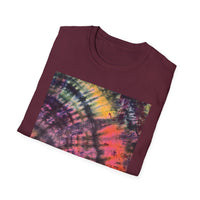 SMASH PARTY: Edgy quarter swirl vibe Tie-Dye Unisex T-Shirt - Boho Style, Summer Vibes, Festival Wear, Beach Party Outfit, Unique Gift Idea