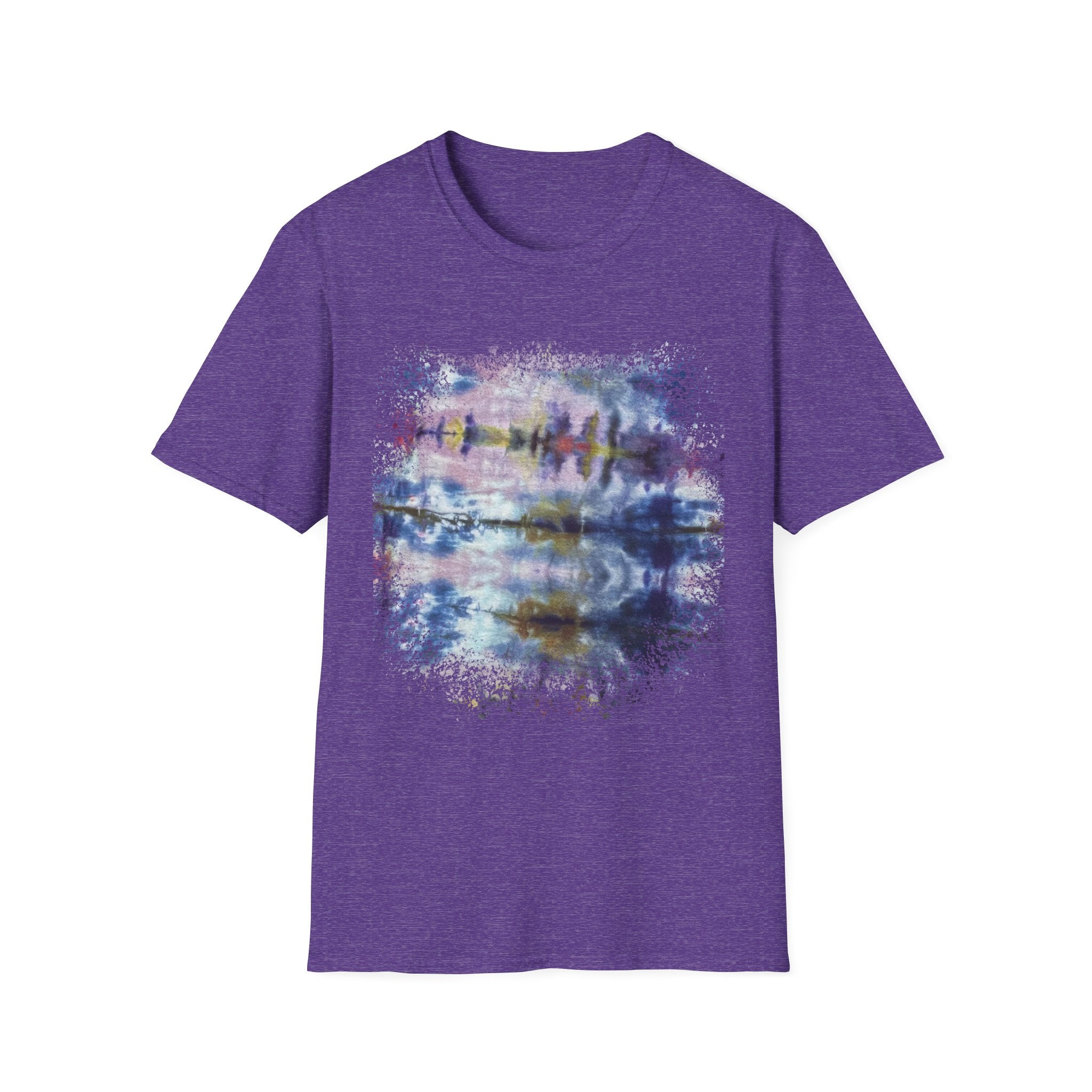 LILAC INFUSION:  Nature inspired Tie-Dye Unisex Softstyle T-Shirt - Boho Chic, Casual Wear, Summer Essential, Festival Outfit, Unique Gift