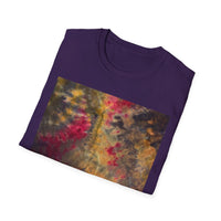 SAPPHIRE SCORPION:  Gritty style, Bohemian Tie-Dye T-Shirt, Comfortable Casual Wear, Unique Gift for Friends, Perfect for Festivals, Summer Style, Unisex Fashion