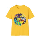 PARAGON 2: Splatter style, jubilee tie dye, Colorful Tie-Dye Unisex Softstyle T-Shirt, Boho Tee, Summer Fashion, Festival Wear, Casual Outfit, Gift Idea