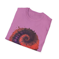 Powerball Bliss 2:  Whimsical Watercolor Spiral T-Shirt, Unisex Tee, Artistic Apparel, Casual Wear, Gift for Art Lovers, Unique Festival Outfit
