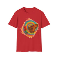 The Butterfly Effect:  Bohemian Butterfly T-Shirt, Vibrant Graphic Tee for Nature Lovers, Unisex Gift for Birthdays, Festivals, Boho Style Apparel