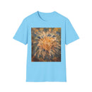 ETERNAL STAR FIRE: Cosmic Starburst T-Shirt - Softstyle Tee, Unisex Casual Shirt, Unique Graphic Top, Gift for Art Lovers, Trendy Summer Wear