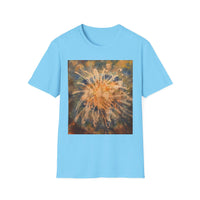 ETERNAL STAR FIRE: Cosmic Starburst T-Shirt - Softstyle Tee, Unisex Casual Shirt, Unique Graphic Top, Gift for Art Lovers, Trendy Summer Wear