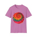 Fuchsia Frenzy 2:  Vibrant Tie-Dye T-Shirt for Fun & Relaxation, Summer Vibes, Festival Wear, Unisex Fashion, Gift for Friends