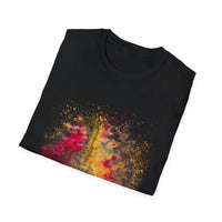 Sapphire Scorpion 2:  Fall Leaves Unisex Softstyle T-Shirt, Autumn Tee, Nature Lover Shirt, Gift for Her, Cozy Casual Wear