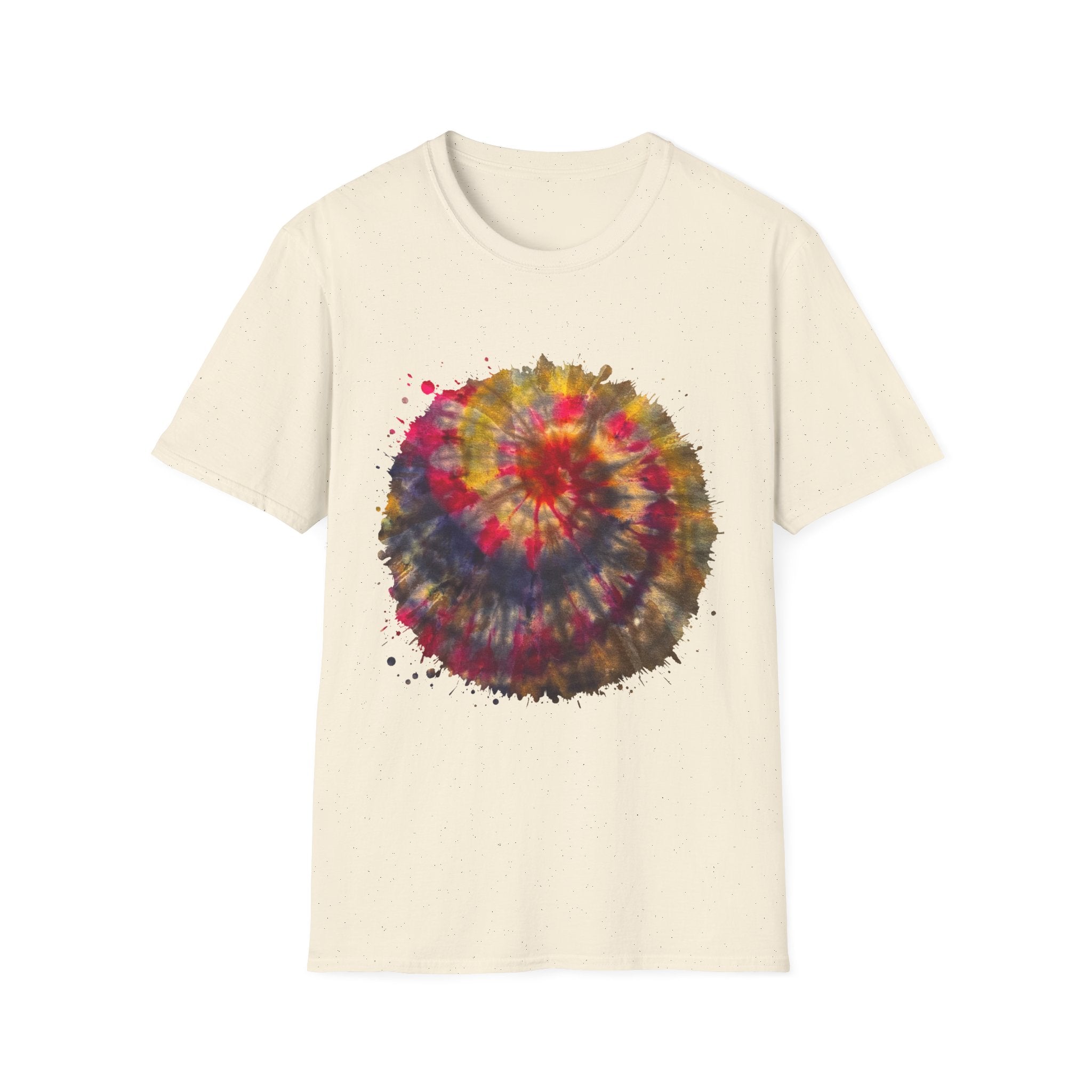Desert Rose 2:  Vibrant Tie-Dye T-Shirt, Unisex Softstyle Tee, Boho Chic Shirt, Casual Wear, Perfect for Summer Festivals, Gift for Friends