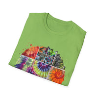 Resilience 2:  Vibrant Tie-Dye Unisex Softstyle T-Shirt, Bohemian Tee, Summer Apparel, Festival Wear, Gift for Him or Her