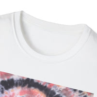 TANGERINE TIGER: Spotted swirl Colorful Tie-Dye Unisex Softstyle T-Shirt, Festival Wear, Casual Outfit, Gift for Her, Summer Vibes, Boho Style