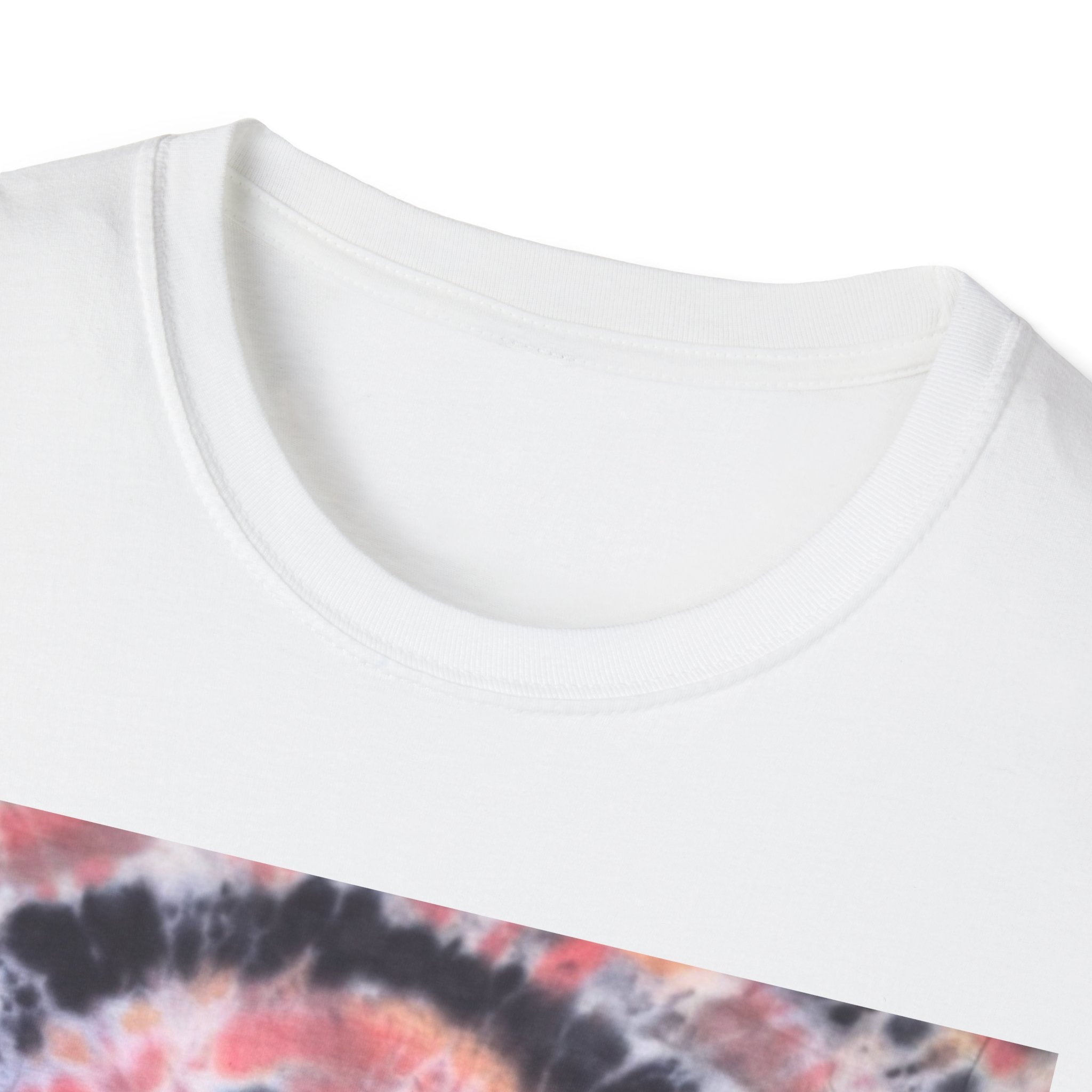 TANGERINE TIGER: Spotted swirl Colorful Tie-Dye Unisex Softstyle T-Shirt, Festival Wear, Casual Outfit, Gift for Her, Summer Vibes, Boho Style