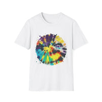 PARAGON 2: Splatter style, jubilee tie dye, Colorful Tie-Dye Unisex Softstyle T-Shirt, Boho Tee, Summer Fashion, Festival Wear, Casual Outfit, Gift Idea
