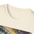SMASH PARTY: Edgy quarter swirl vibe Tie-Dye Unisex T-Shirt - Boho Style, Summer Vibes, Festival Wear, Beach Party Outfit, Unique Gift Idea